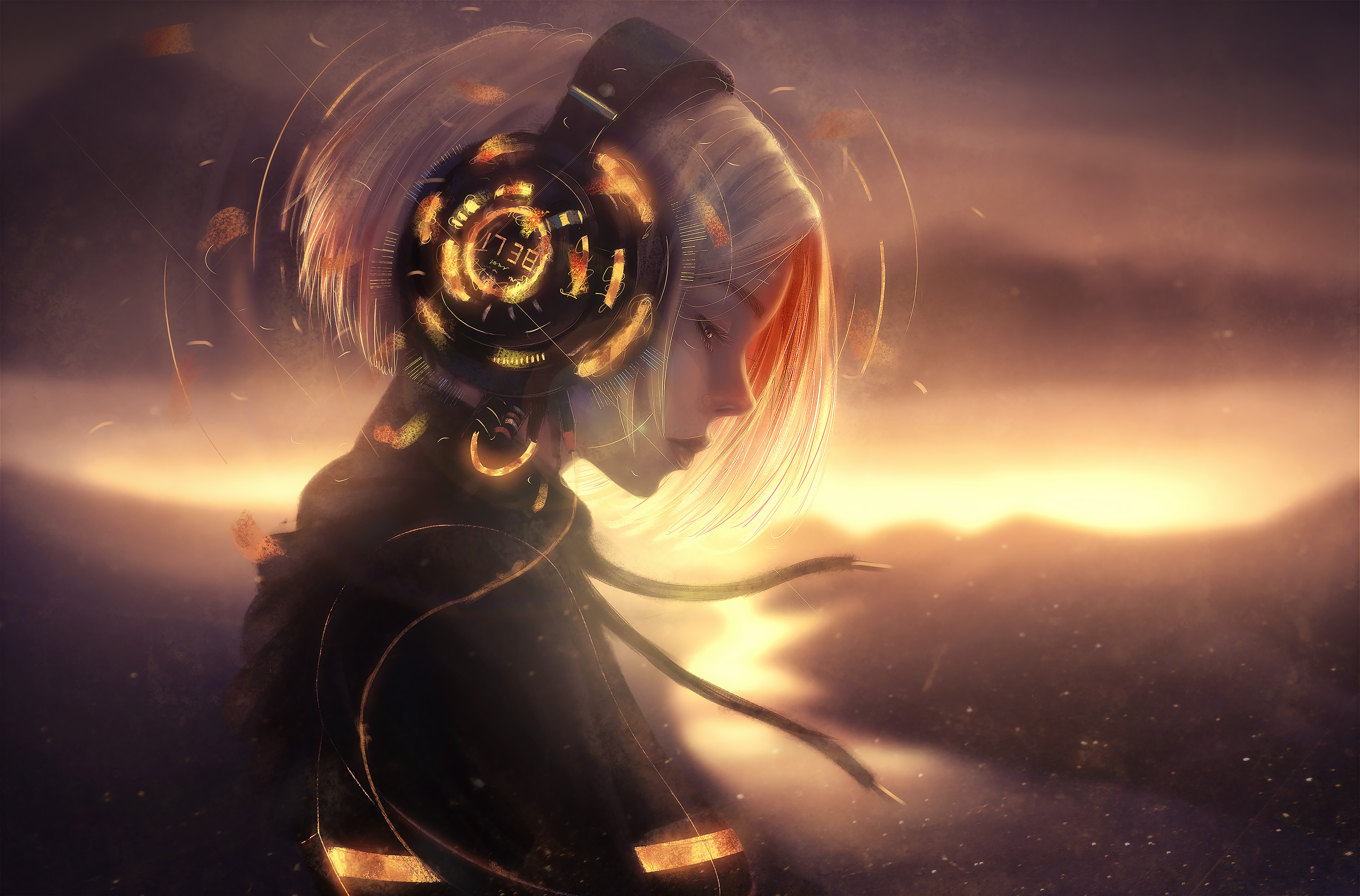 YUNA — Anime Character Design, Digital Painting Japan-Style von Nexeth László, Deutschland