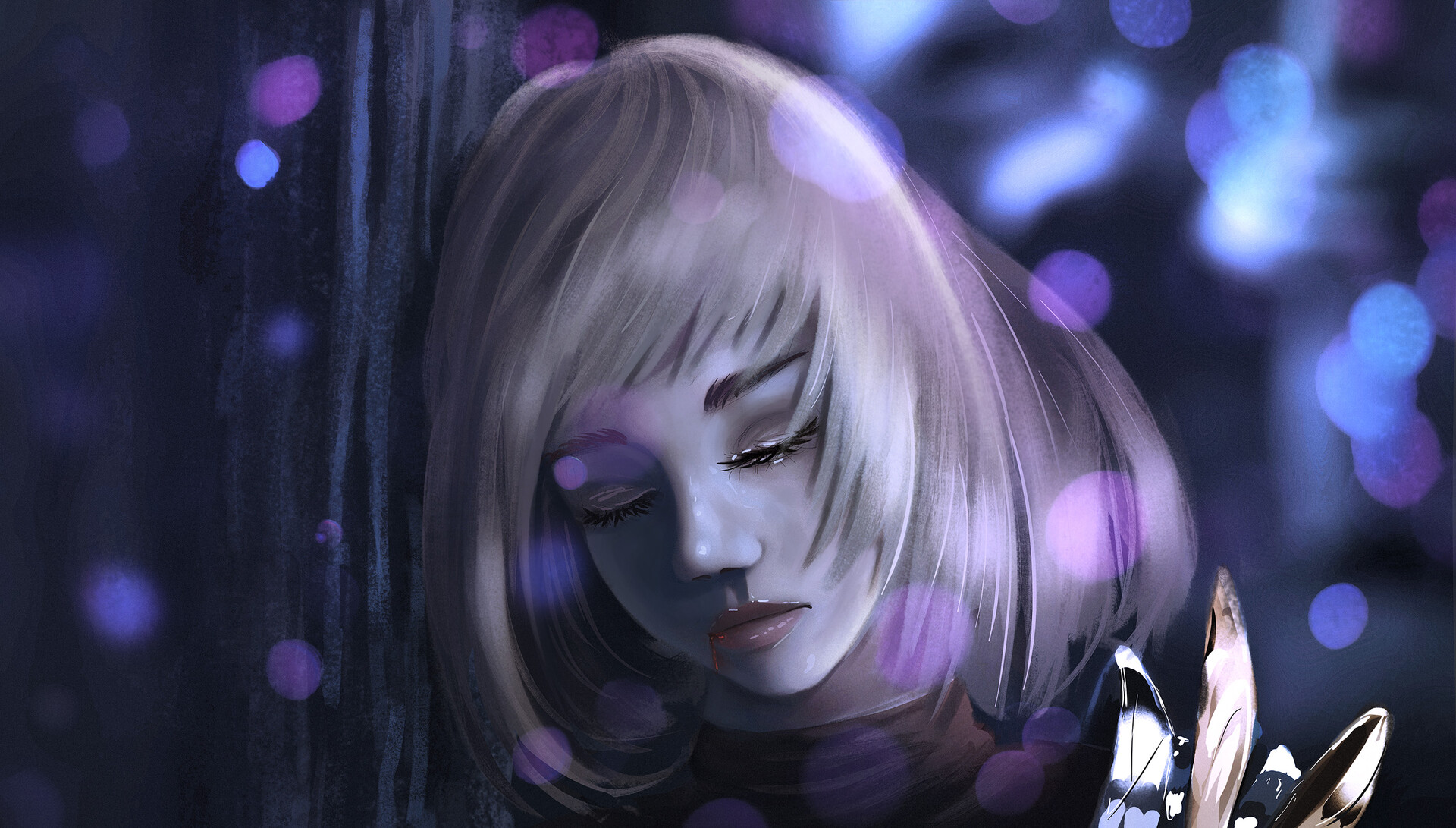 Bonded — Emotional Storytelling Digital Art, Character Illustration von Nexeth László